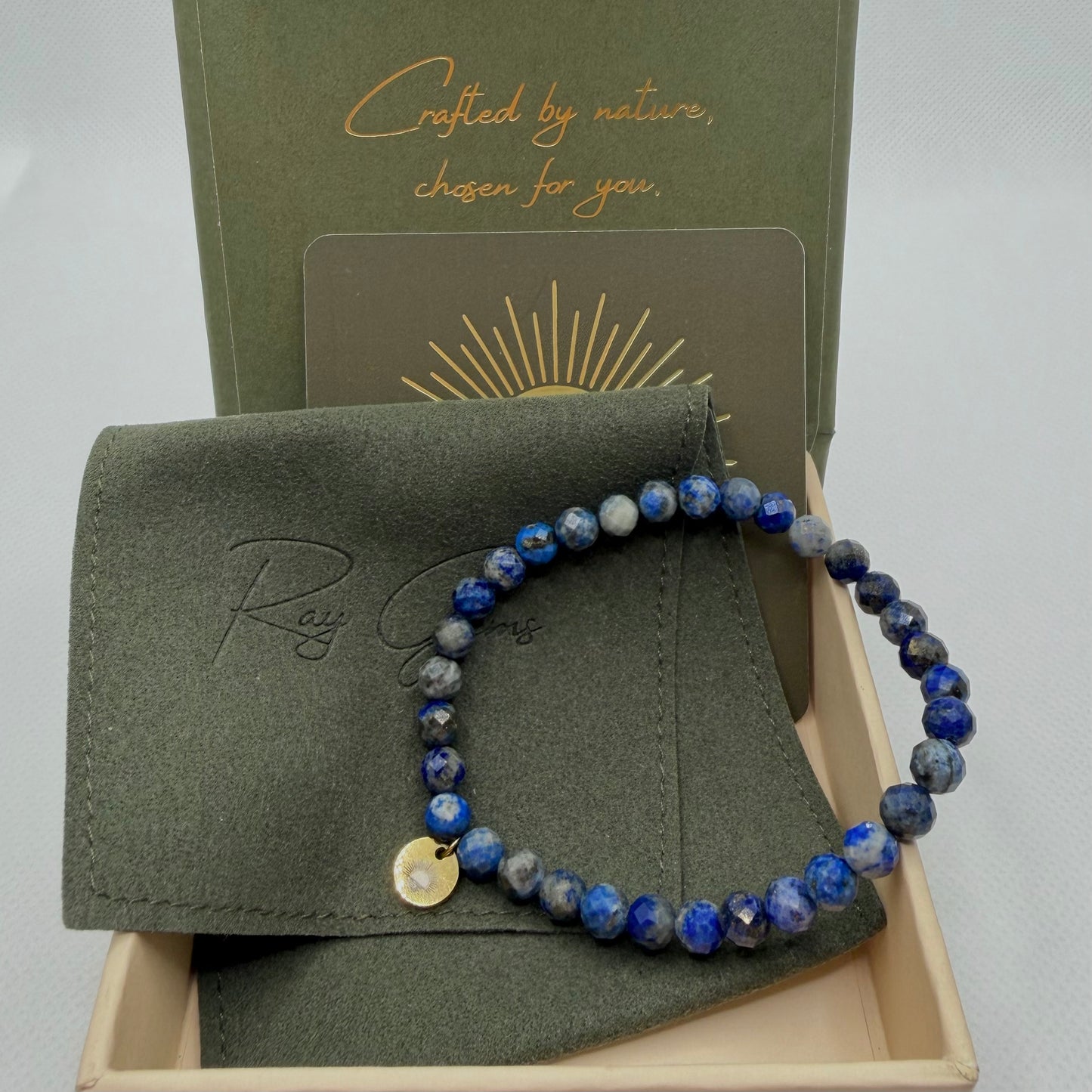 Lapis Lazuli 6 mm Signature Faceted Bracelet