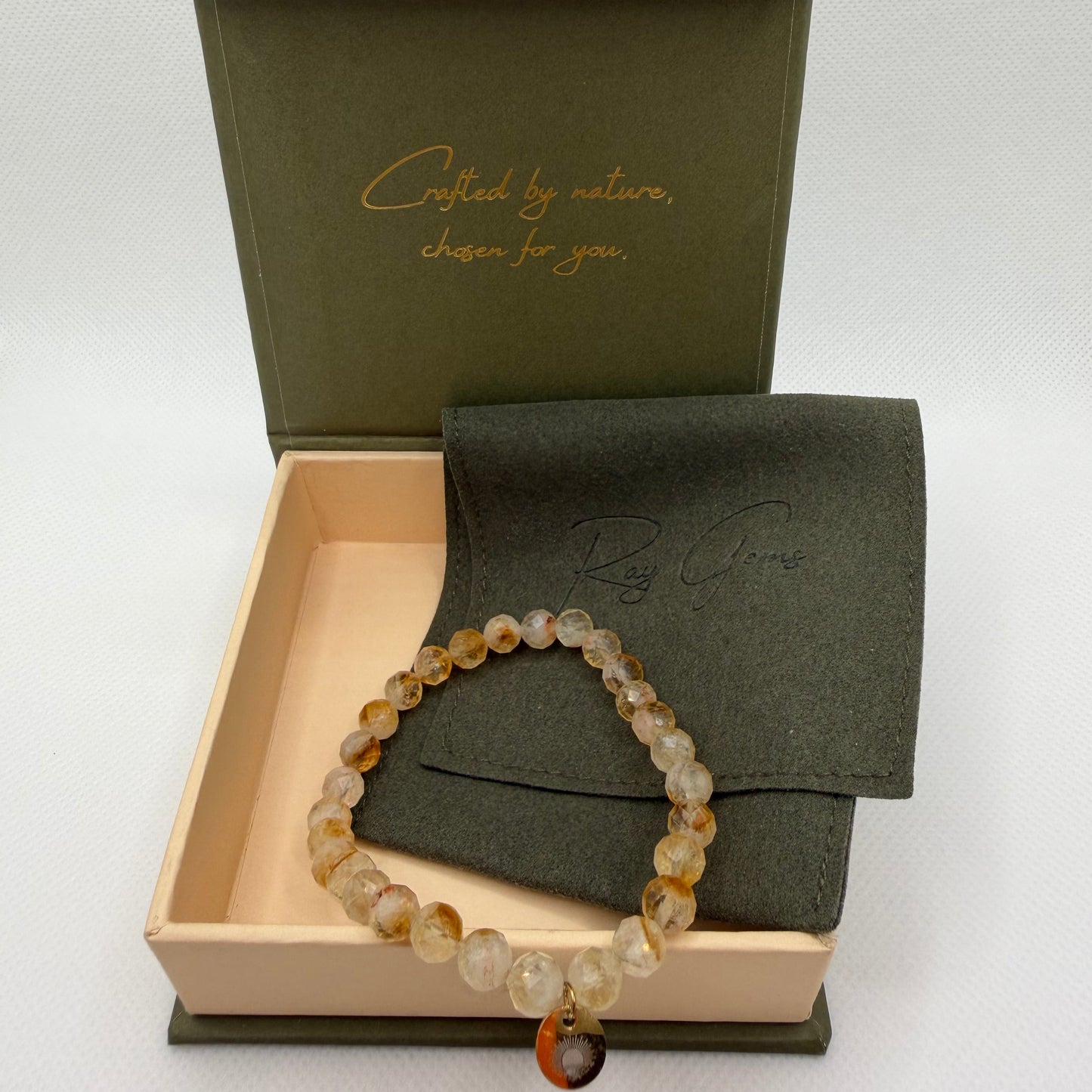 Citrine 6 mm Signature Faceted Bracelet