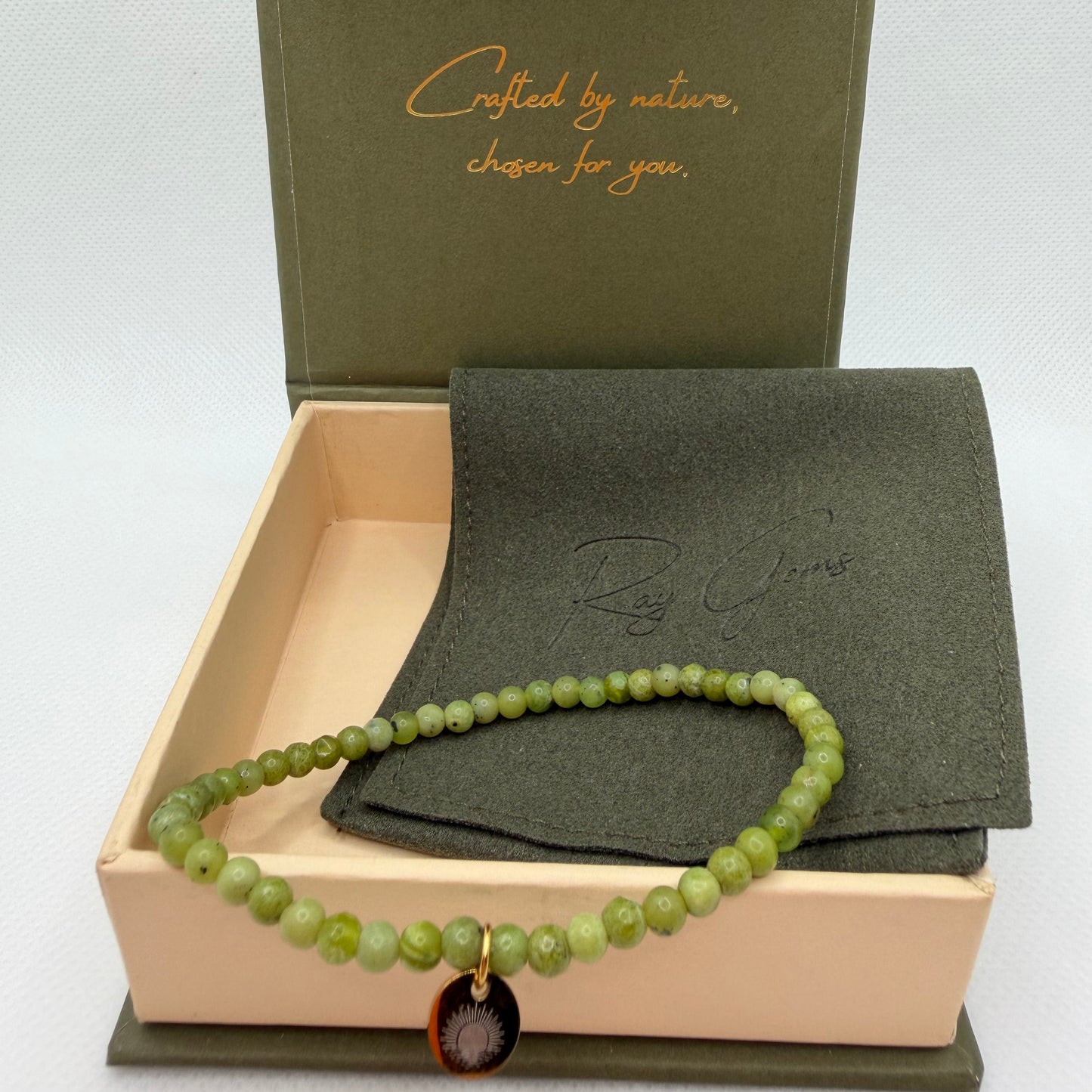 Peridot 4 mm Petite Beaded Bracelet