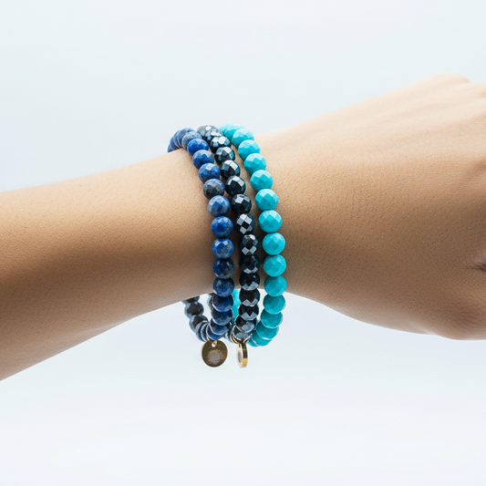 Throat Chakra 6 mm Signature Faceted Pack
