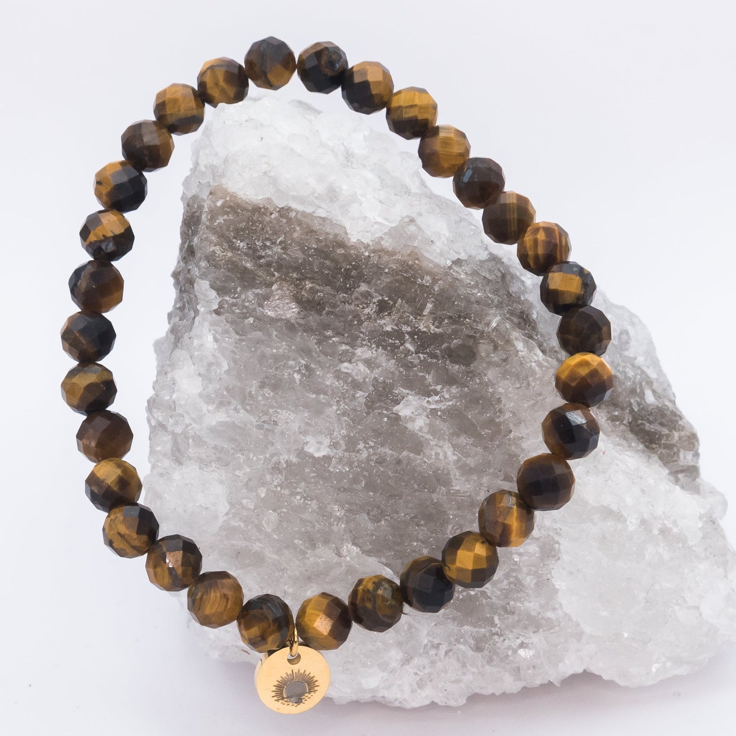 Tiger Eye 6 mm Signature Faceted Bracelet