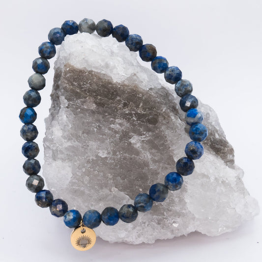 Lapis Lazuli 6 mm Signature Faceted Bracelet