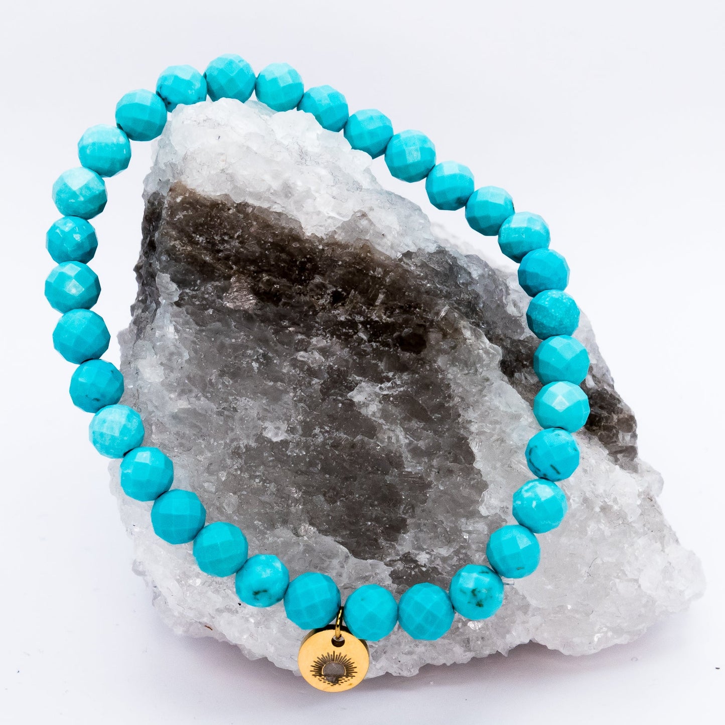 Turquoise 6 mm Signature Faceted Bracelet