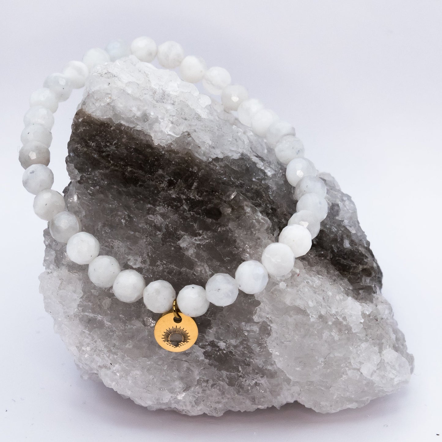 Moonstone 6mm Signature Faceted Bracelet