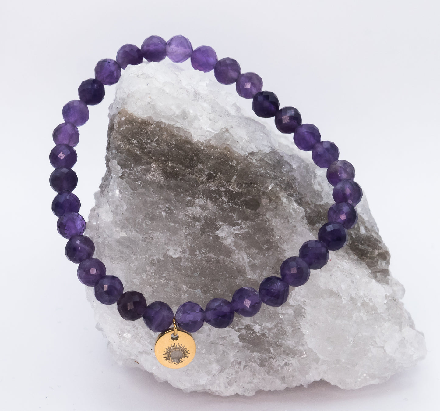 Amethyst 6 mm Signature Faceted Bracelet