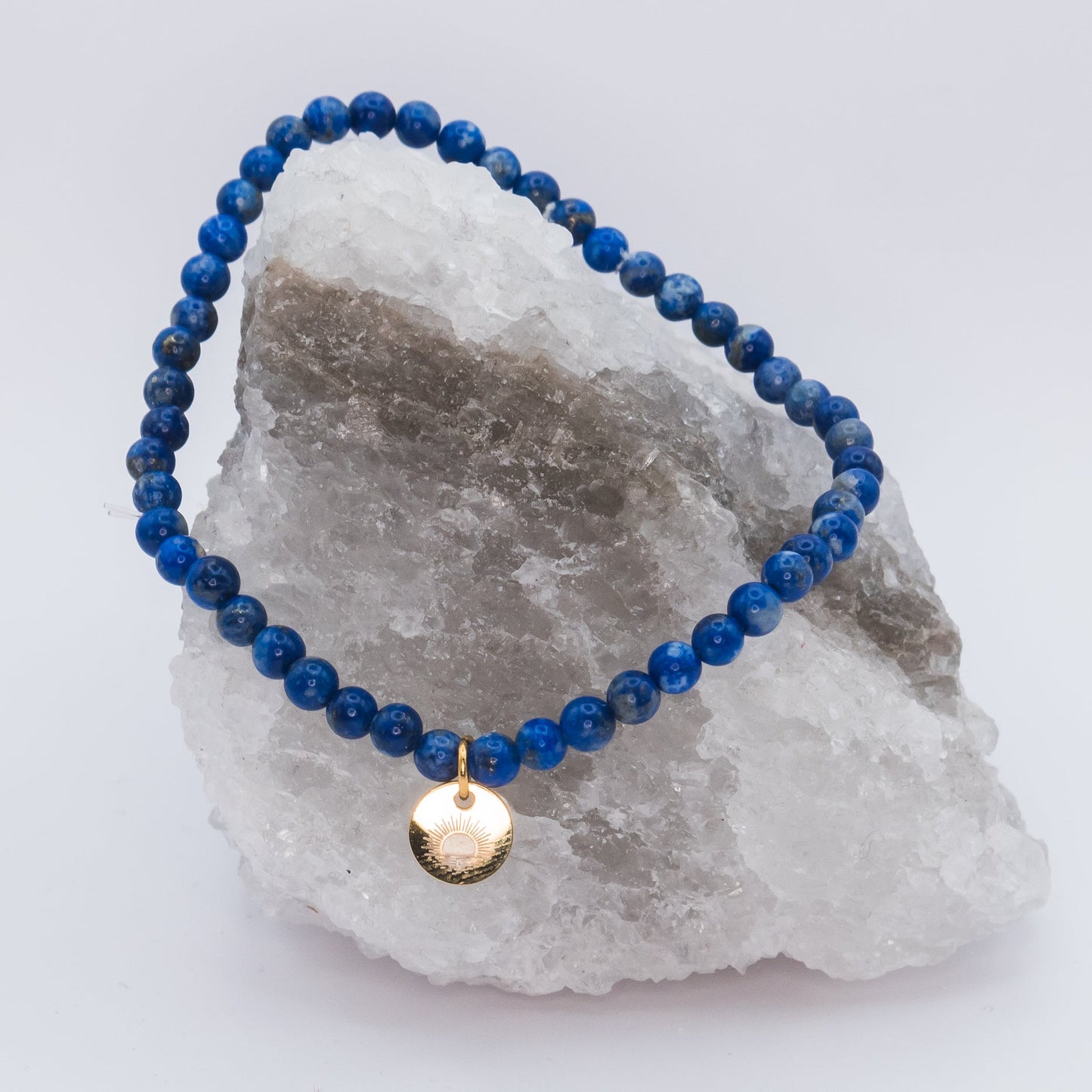 Lapis Lazuli 4 mm Petite Beaded Bracelet