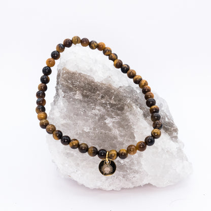 Tiger Eye 4 mm Petite Beaded Bracelet