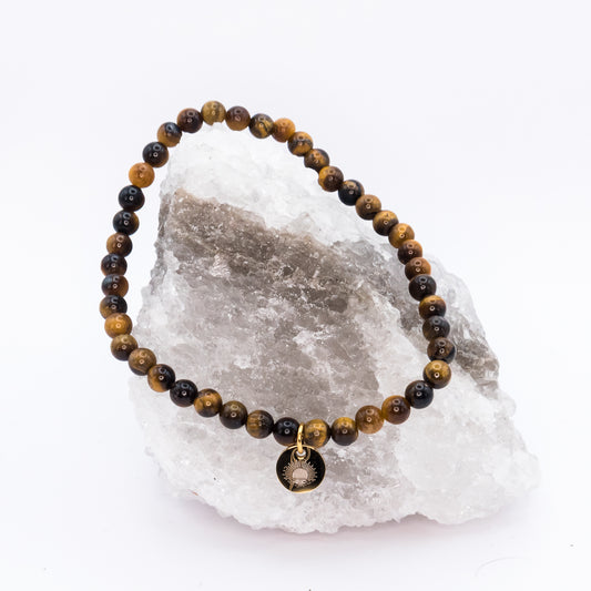 Tiger Eye 4 mm Petite Beaded Bracelet