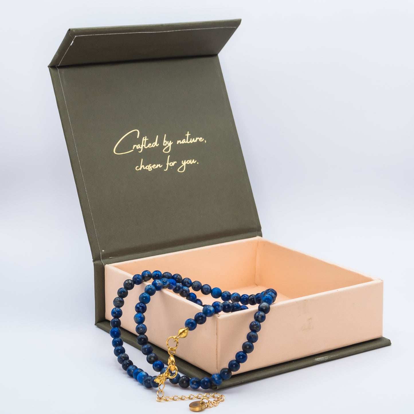 Lapis Lazuli 4 mm Petite Beaded Necklace