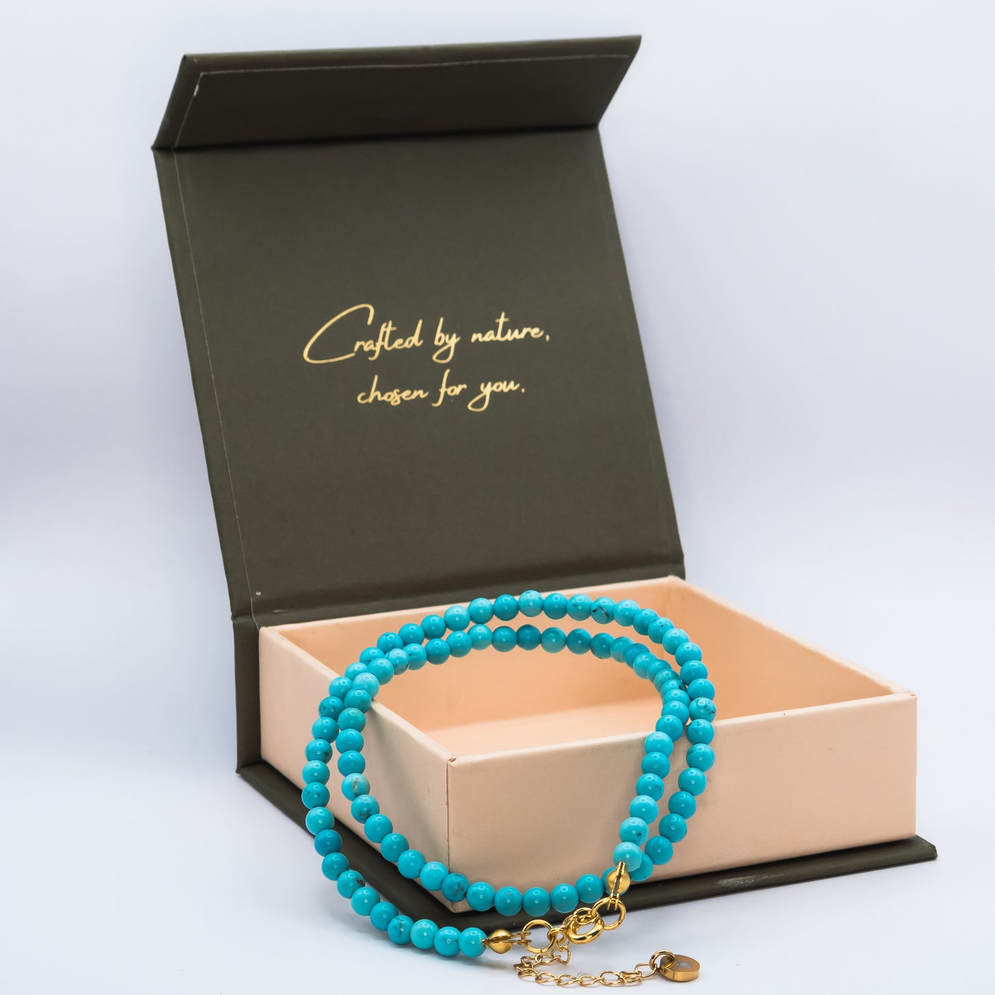 Turquoise 4 mm Petite Beaded Necklace