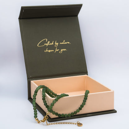 Nephrite Jade 4 mm Petite Beaded Necklace