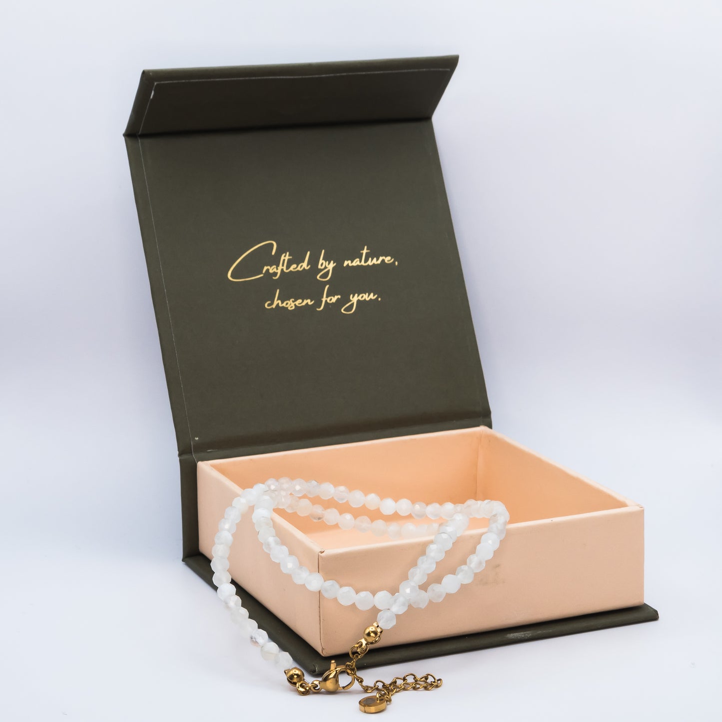 Moonstone 4 mm Petite Faceted Necklace