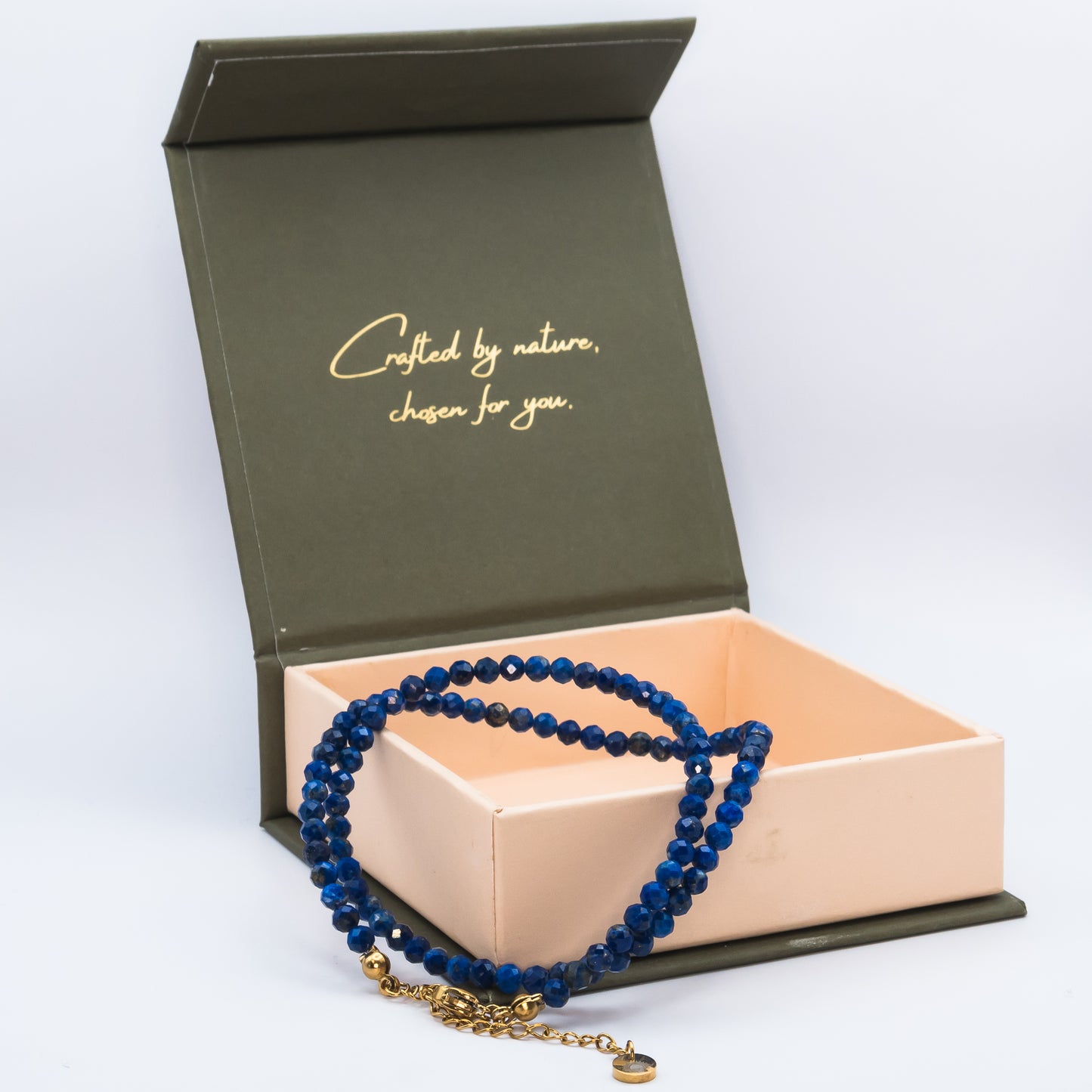 Lapis Lazuli 4 mm Petite Faceted Necklace