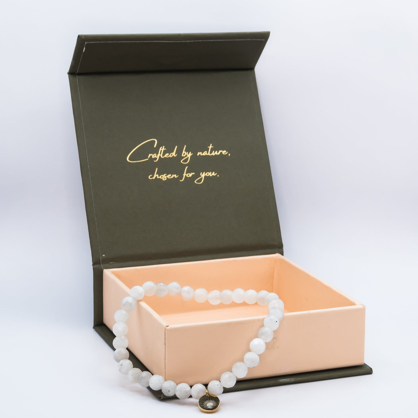 Moonstone 6mm Signature Faceted Bracelet