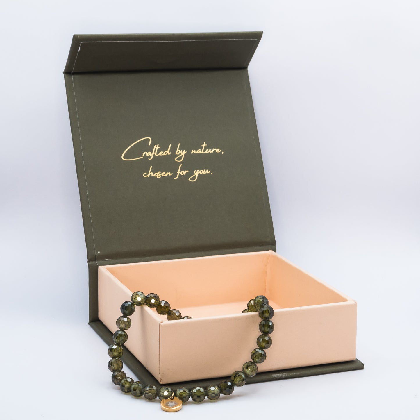 Peridot 6 mm Signature Faceted Bracelet