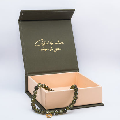 Peridot 6 mm Signature Faceted Bracelet