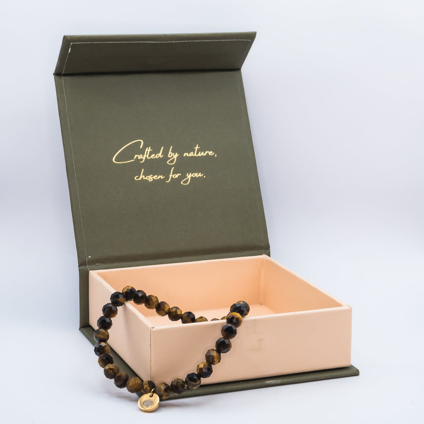 Tiger Eye 6 mm Signature Faceted Bracelet