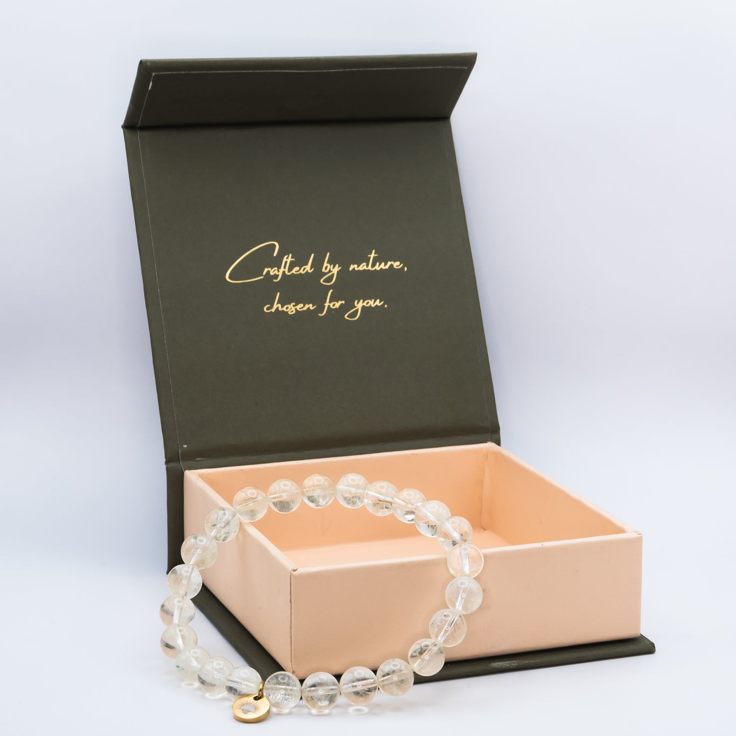Citrine 8 mm Iconic Beaded Bracelet