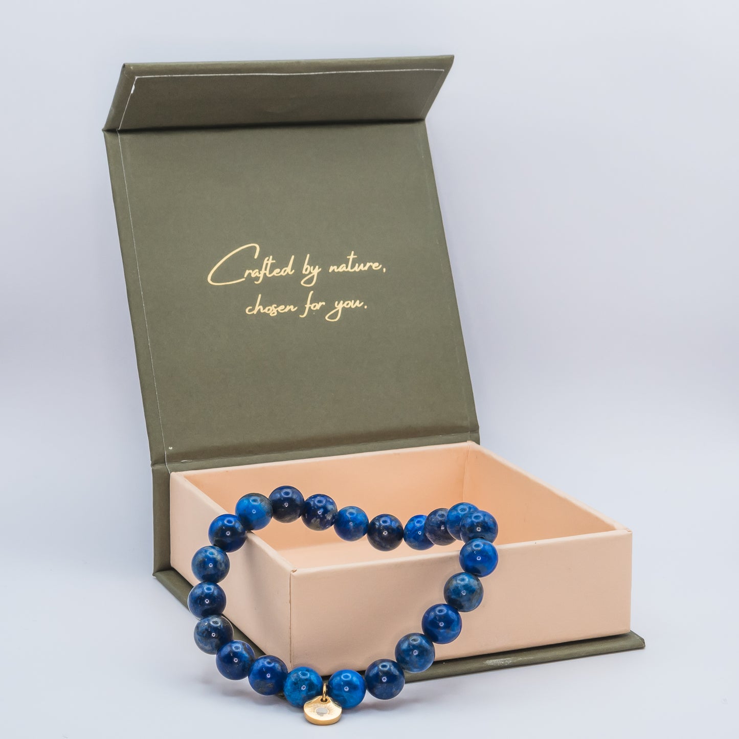 Lapis Lazuli 8 mm Iconic Beaded Bracelet