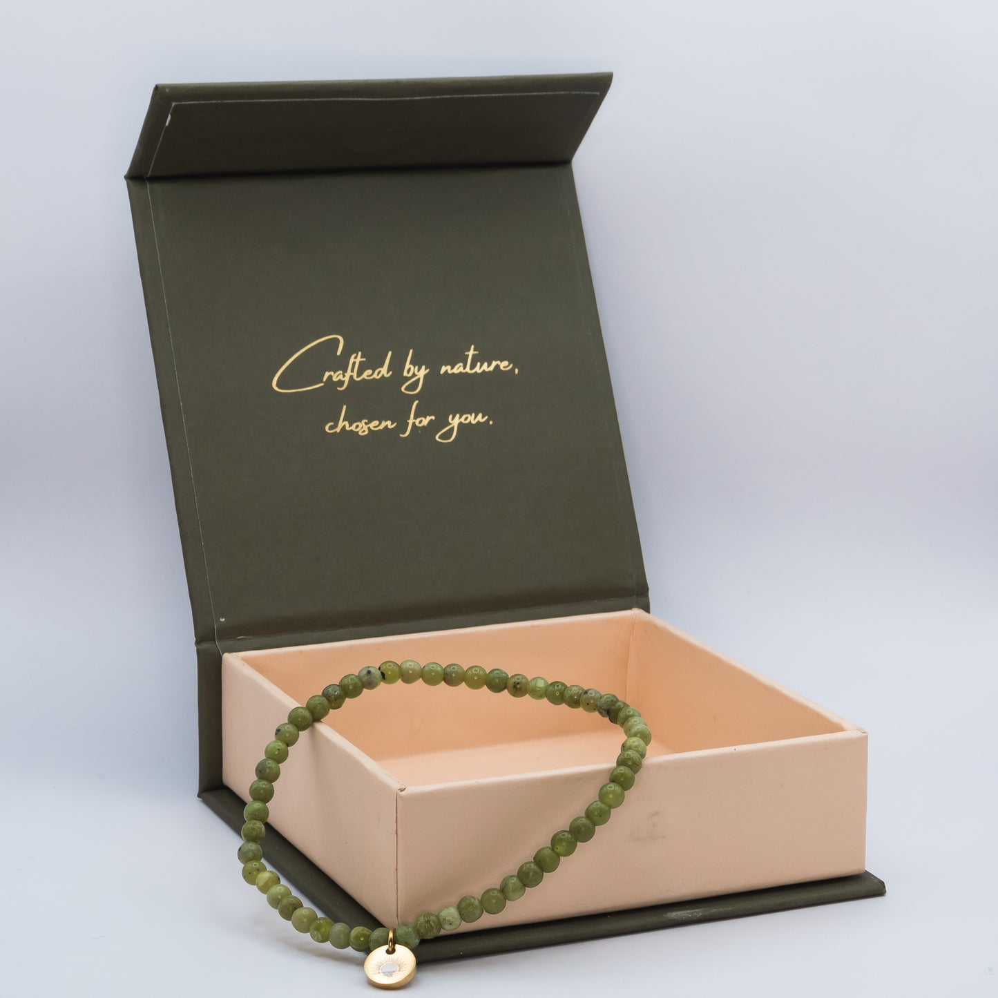 Peridot 4 mm Petite Beaded Bracelet