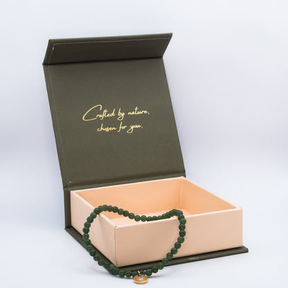 Nephrite Jade 4 mm Petite Beaded Bracelet