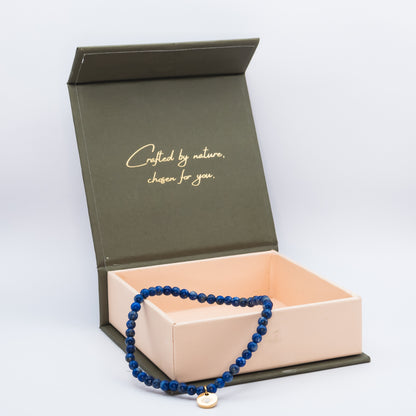 Lapis Lazuli 4 mm Petite Beaded Bracelet