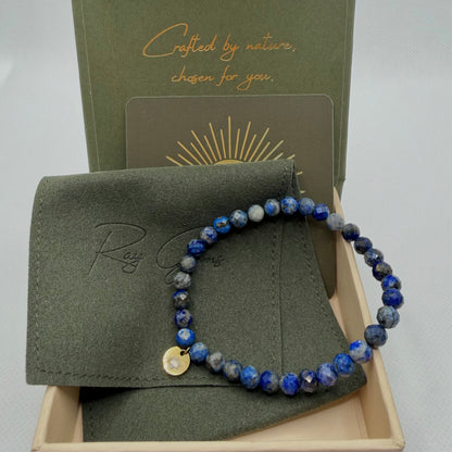 Lapis Lazuli 6 mm Signature Faceted Bracelet