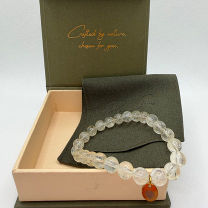 Citrine 8 mm Iconic Beaded Bracelet