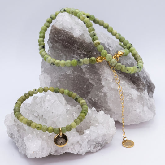 Peridot 4mm Beaded Set