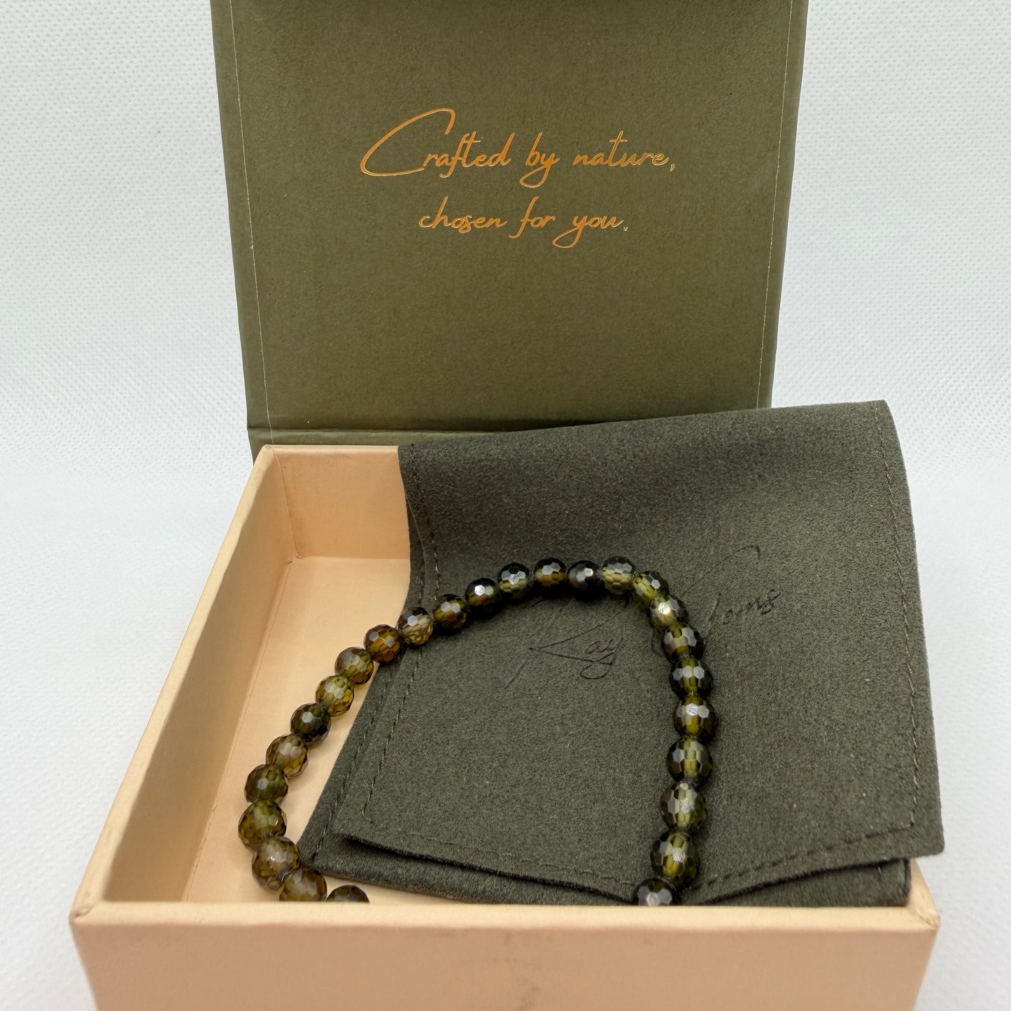 Peridot 6 mm Signature Faceted Bracelet