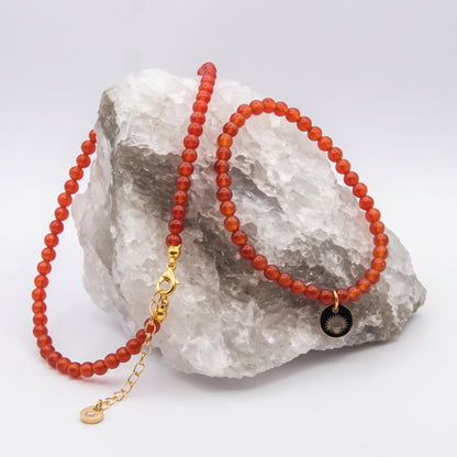 Carnelian 4mm Beaded Set