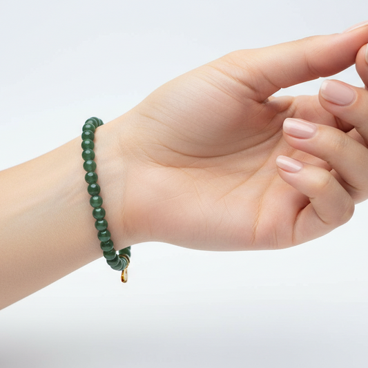 Nephrite Jade 4 mm Petite Beaded Bracelet