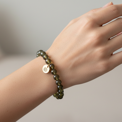 Peridot 6 mm Signature Faceted Bracelet