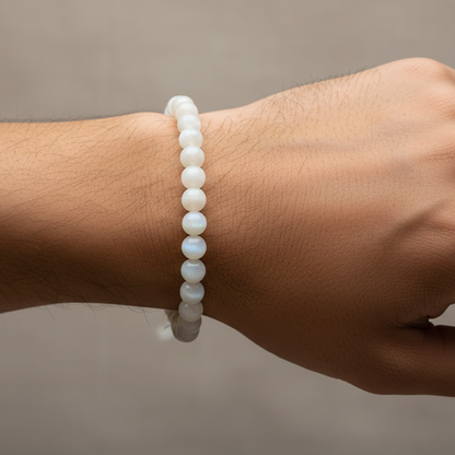 Moonstone 8 mm Iconic Beaded Bracelet