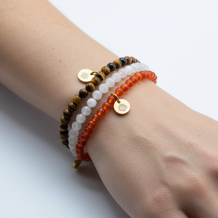 Sacral Chakra 4 mm Petite Beaded Pack