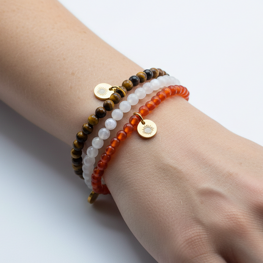 Sacral Chakra 4 mm Petite Beaded Pack