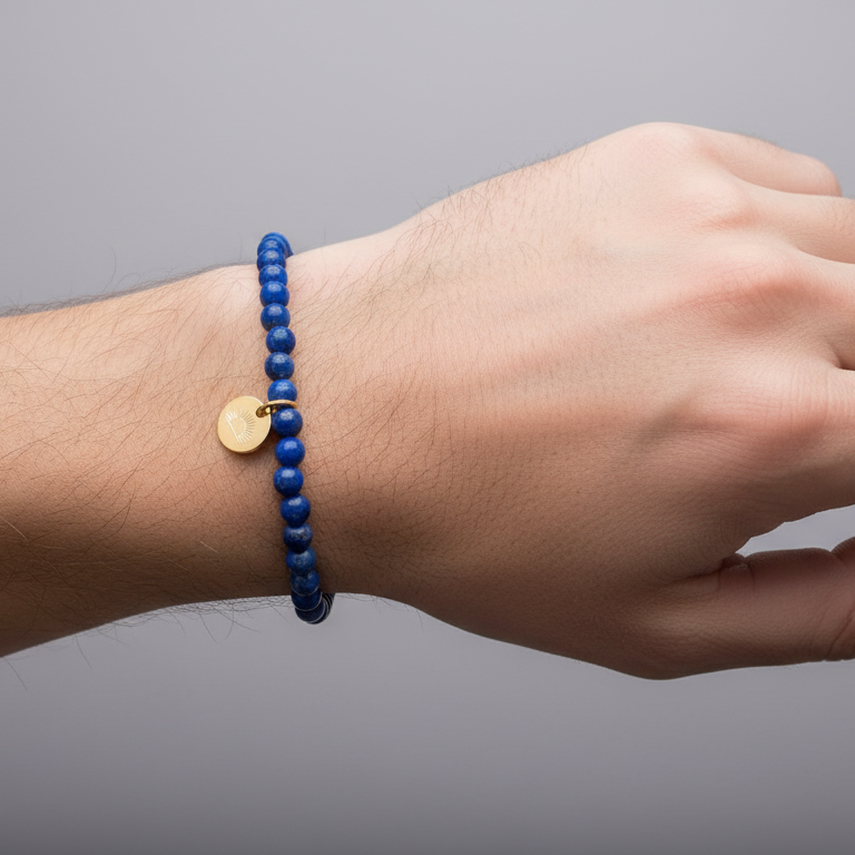 Lapis Lazuli 4 mm Petite Beaded Bracelet