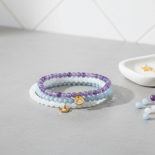 Crown Chakra 4 mm Petite Beaded Pack