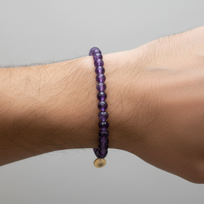 Amethyst 6 mm Signature Faceted Bracelet