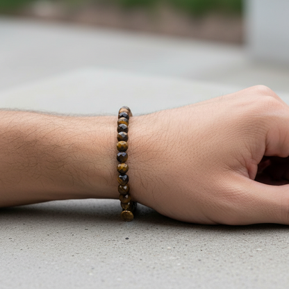 Tiger Eye 6 mm Signature Faceted Bracelet