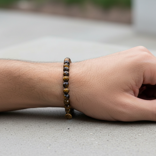 Tiger Eye 6mm Signature Faceted Bracelet