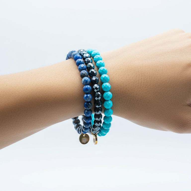 Throat Chakra 6 mm Signature Faceted Pack
