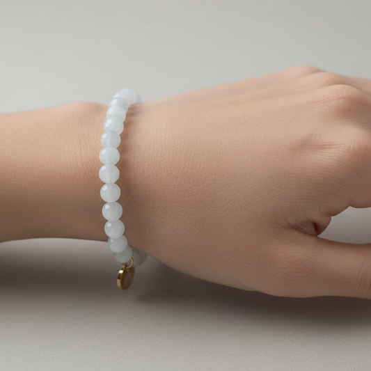 Moonstone 6mm Signature Faceted Bracelet