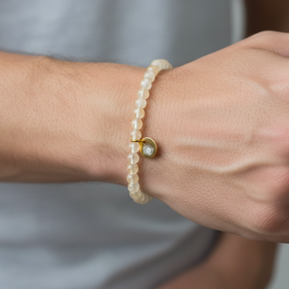 Citrine 4 mm Petite Beaded Bracelet