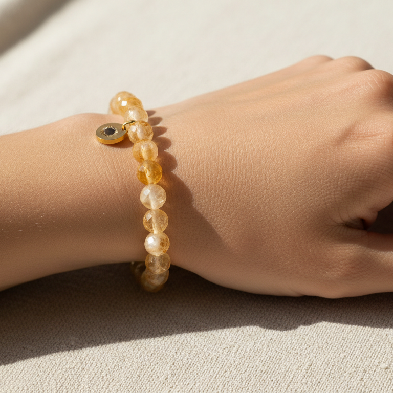 Citrine 6 mm Signature Faceted Bracelet