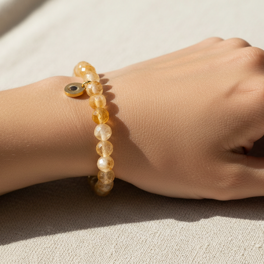 Citrine 6 mm Signature Faceted Bracelet