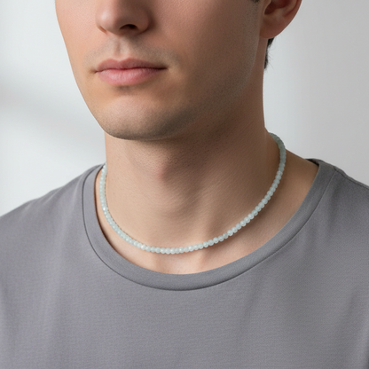 Moonstone 4 mm Petite Faceted Necklace