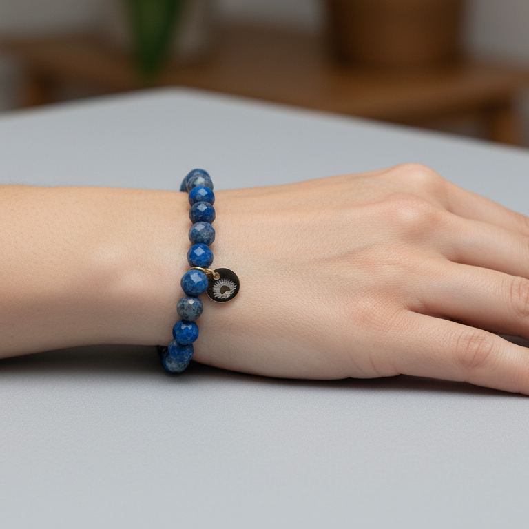 Lapis Lazuli 6 mm Signature Faceted Bracelet