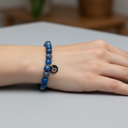 Lapis Lazuli 6 mm Signature Faceted Bracelet
