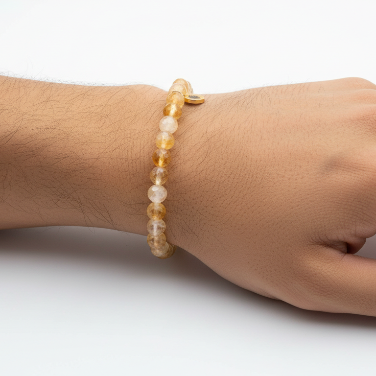 Citrine 6 mm Signature Faceted Bracelet